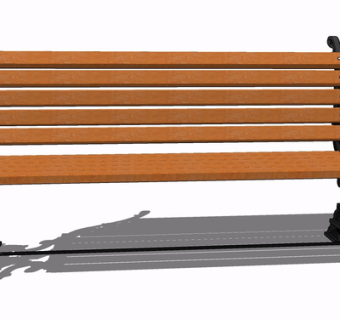 现代实木公用椅su模型