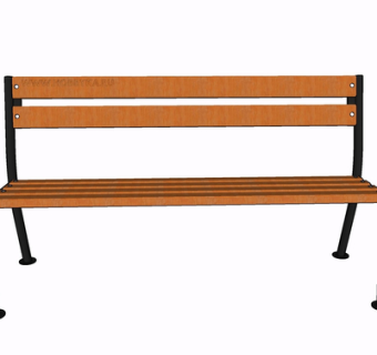 现代实木公用椅su模型