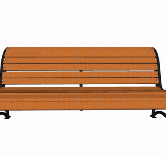 现代实木公用椅su模型