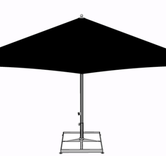 现代遮阳伞su模型