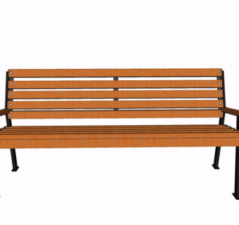 现代实木公用椅su模型