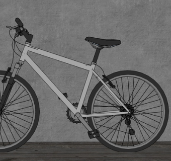 现代自行车su模型