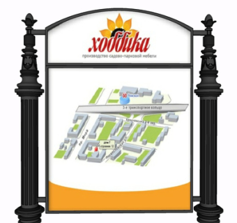 欧式指示牌su模型