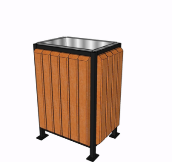 现代垃圾桶su模型