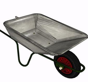 现代小推车su模型