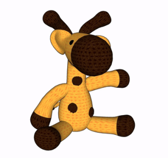 现代布艺玩偶su模型