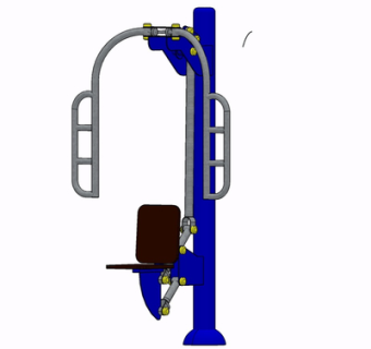 现代健身器材su模型