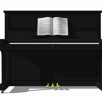 现代钢琴su模型