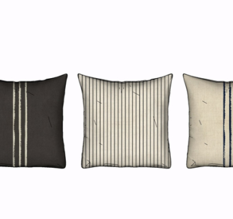 现代布艺抱枕su模型