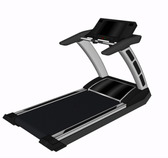 现代跑步机su模型