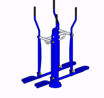现代健身器材su模型