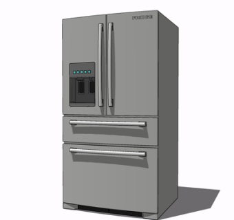 现代冰箱su模型