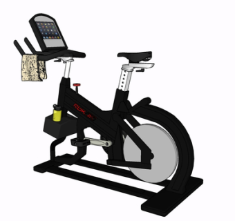 现代动感单车su模型