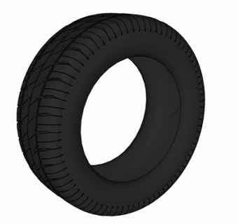 现代轮胎su模型