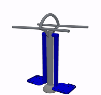 现代健身器材su模型