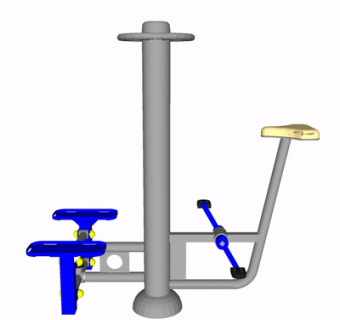 现代健身器材su模型