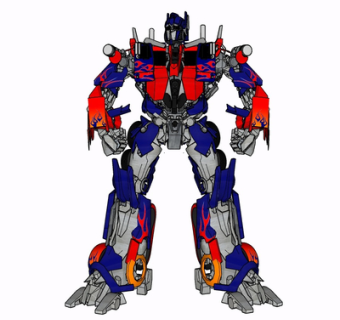 现代变形金刚玩具su模型