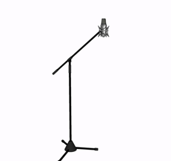 现代话筒su模型