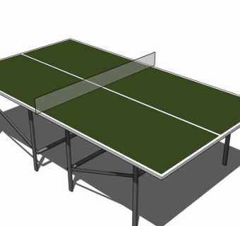 现代乒乓球桌su模型
