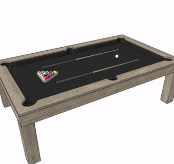 现代桌球su模型