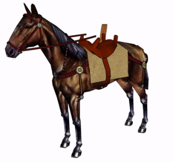 现代骏马摆件su模型