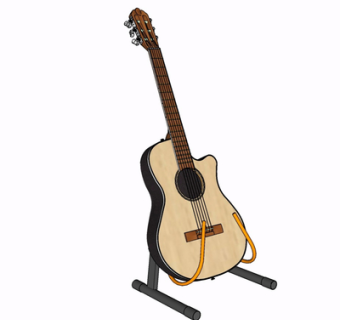 现代吉他su模型