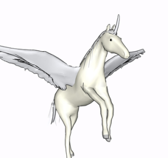 欧式飞马雕塑su模型