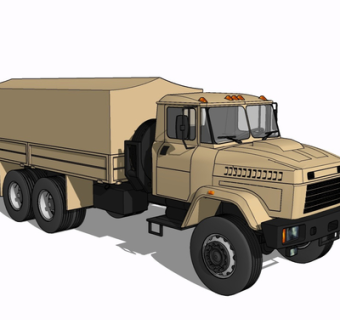 现代货车su模型