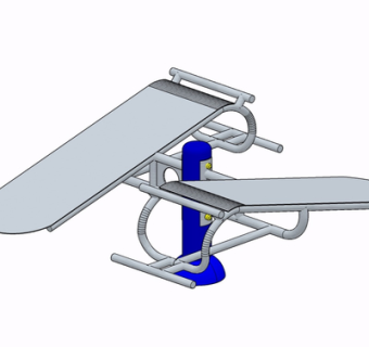 现代健身器材su模型