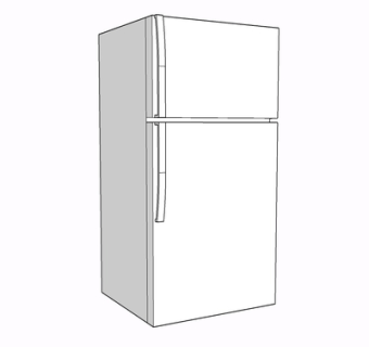 现代冰箱su模型
