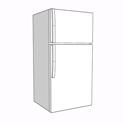 现代冰箱su模型