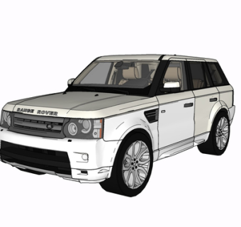 现代汽车su模型