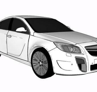 现代汽车su模型