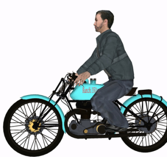 现代摩托车su模型