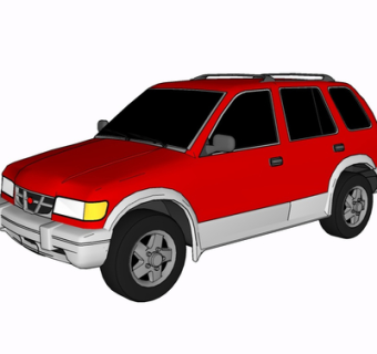 现代汽车su模型