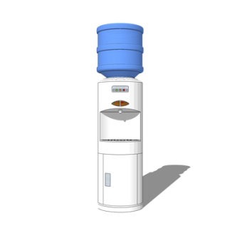 现代饮水机su模型