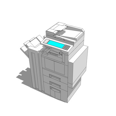 现代打印机su模型