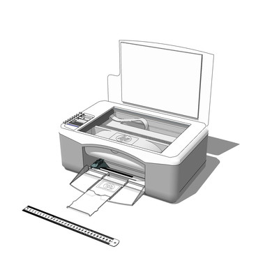 现代打印机su模型