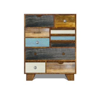 现代实木斗柜su模型