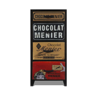 现代实木斗柜su模型