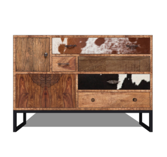 现代实木边柜su模型