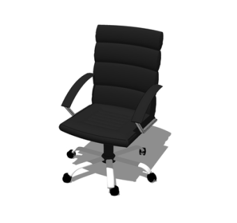 现代旋转办公椅su模型