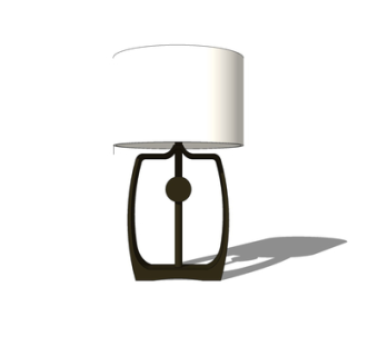 现代简约台灯su模型