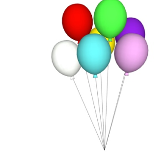 现代气球su模型