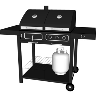 现代煤气灶su模型