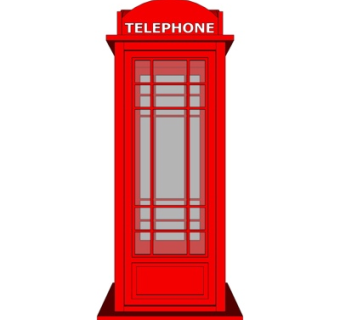 现代电话亭su模型