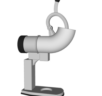 现代金属手动榨汁机su模型