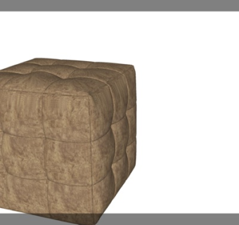 现代布艺沙发凳su模型