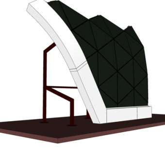 现代公用椅su模型