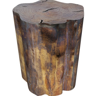 自然风树桩凳子su模型